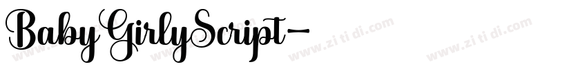 BabyGirlyScript字体转换