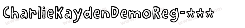 CharlieKaydenDemoReg字体转换