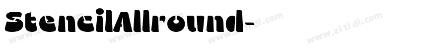 StencilAllround字体转换