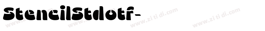 StencilStdotf字体转换