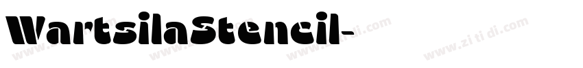 WartsilaStencil字体转换