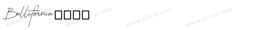 Ballifornia字体转换