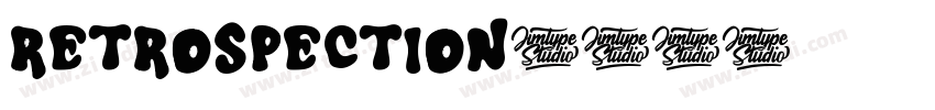 Retrospection字体转换