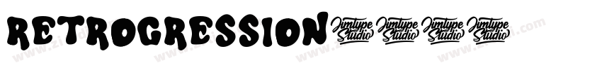 retrogression字体转换