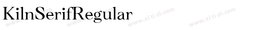 KilnSerifRegular字体转换 KilnSerifRegular字体转换