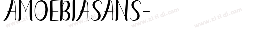 AmoebiaSans字体转换