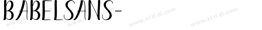BabelSans字体转换