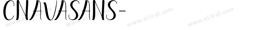 CnavaSans字体转换