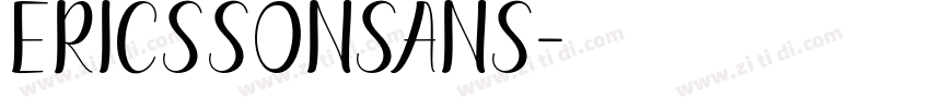 EricssonSans字体转换
