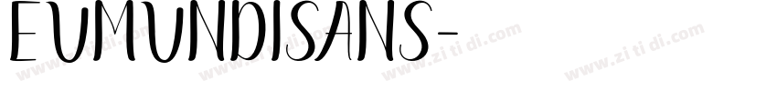 EumundiSans字体转换