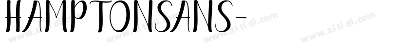 HamptonSans字体转换