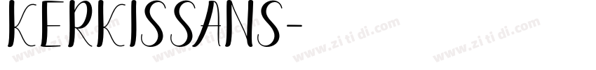 KerkisSans字体转换
