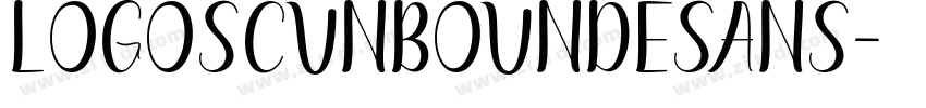 LogoSCUnboundeSans字体转换