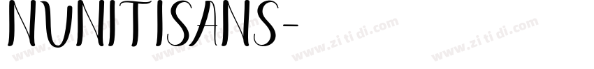 NunitiSans字体转换