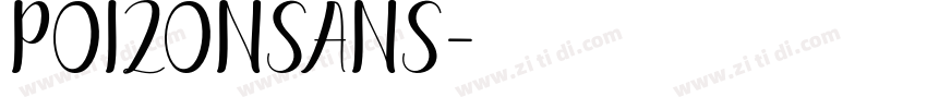 POIZONSans字体转换