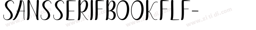 SansSerifBOOKFLF字体转换