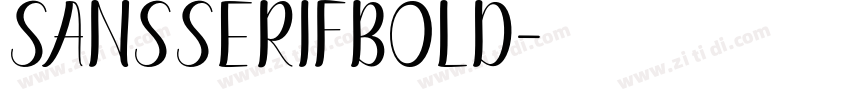 SansSerifbold字体转换