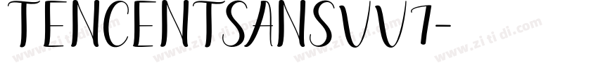 TencentSansVv7字体转换