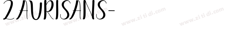ZauriSans字体转换