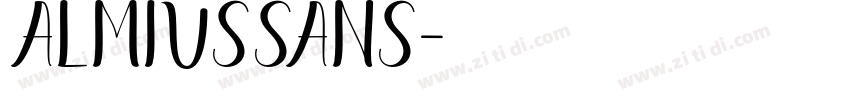 almiusSans字体转换