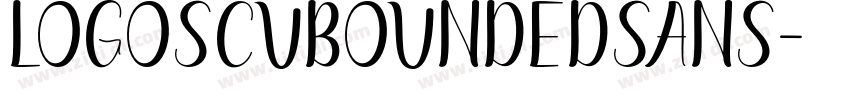 logoSCUboundedSans字体转换