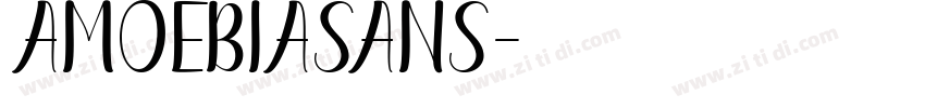 AmoebiaSans字体转换