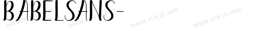BabelSans字体转换
