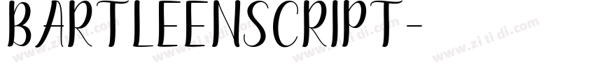 BartleenScript字体转换