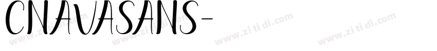 CnavaSans字体转换