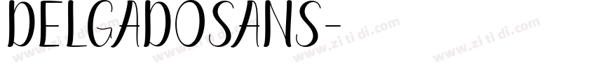DelgadoSans字体转换