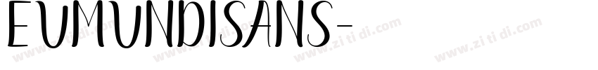 EumundiSans字体转换