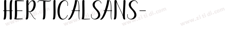 HerticalSans字体转换
