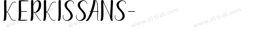 KerkisSans字体转换