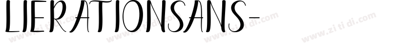 LierationSans字体转换