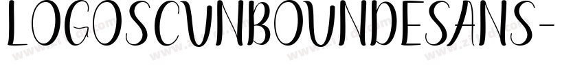 LogoSCUnboundeSans字体转换