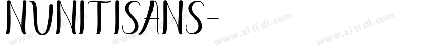 NunitiSans字体转换