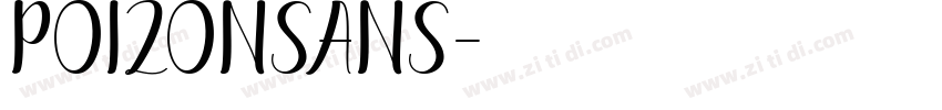 POIZONSans字体转换