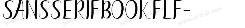SansSerifBOOKFLF字体转换