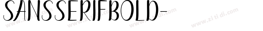 SansSerifbold字体转换