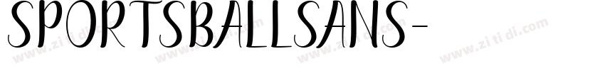 SportsballSans字体转换