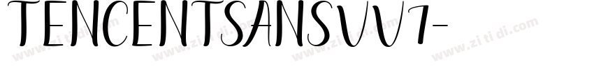 TencentSansVv7字体转换