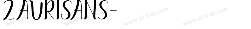 ZauriSans字体转换