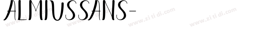 almiusSans字体转换