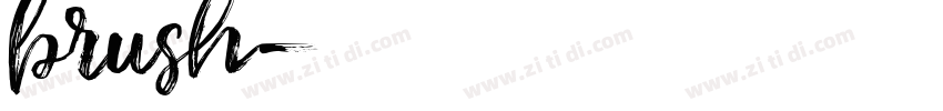 brush字体转换