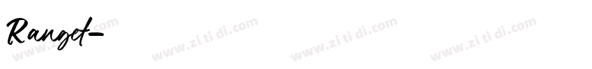 Ranget字体转换
