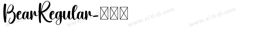 BearRegular字体转换