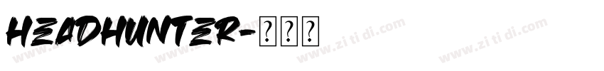 Headhunter字体转换
