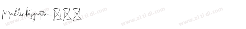 MaullindaSignature字体转换