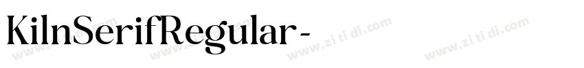 KilnSerifRegular字体转换