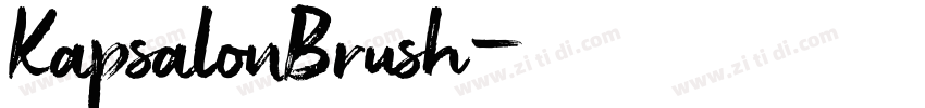 KapsalonBrush字体转换